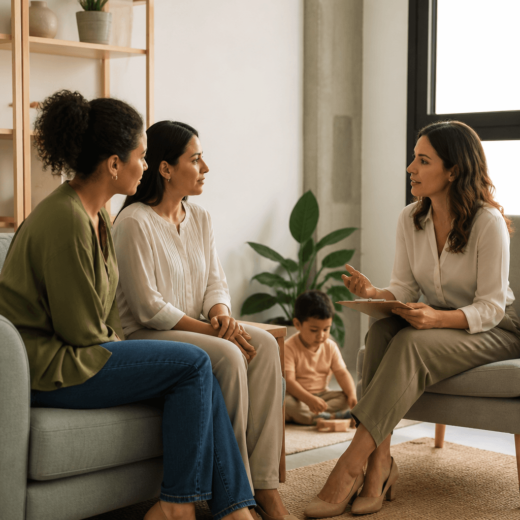 Orientações para pais e familiares sobre saúde mental, comportamento e desenvolvimento infantil.